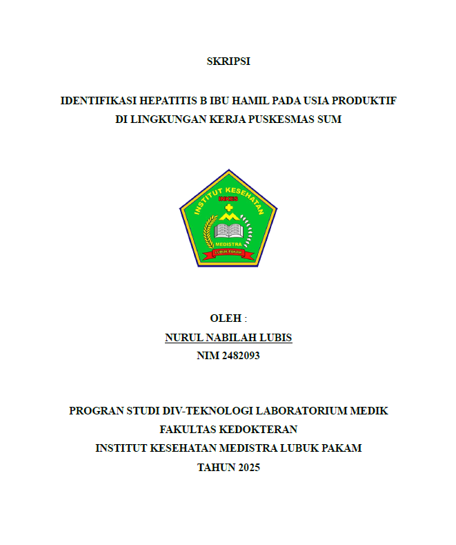Sampul IDENTIFIKASI HEPATITIS B IBU HAMIL PADA USIA PRODUKTIF DI LINGKUNGAN KERJA PUSKESMAS SUM