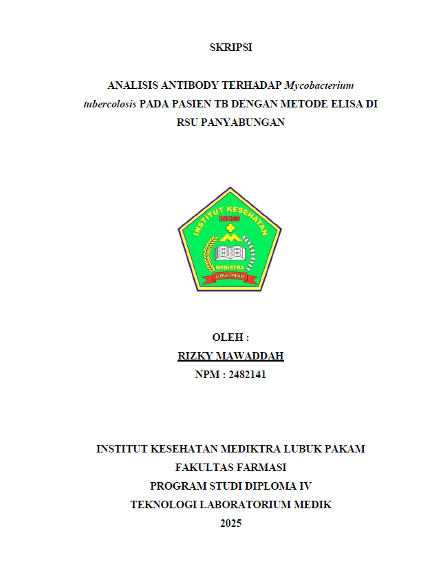 Sampul ANALISIS ANTIBODY TERHADAP Mycobacterium tubercolosis PADA PASIEN TB DENGAN METODE ELISA DI RSU PANYABUNGAN
