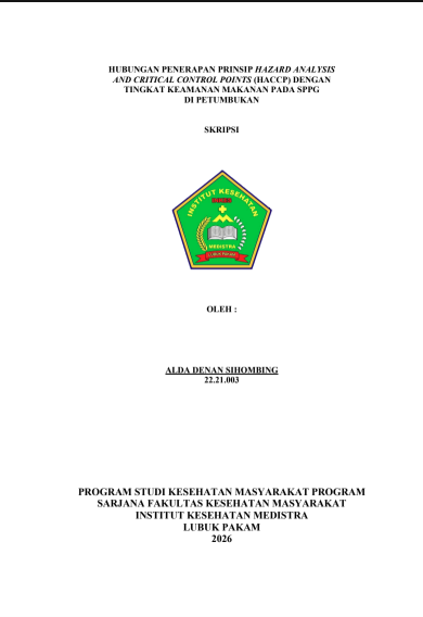 Sampul HUBUNGAN PENERAPAN PRINSIP HAZARD ANALYSIS AND CRITICAL CONTROL POINTS (HACCP) DENGAN TINGKAT KEAMANAN MAKANAN PADA SPPG  DI PETUMBUKAN