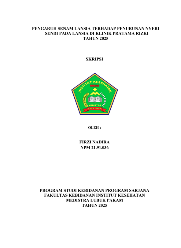 Sampul PENGARUH PIJAT OKETANI TERHADAP KELANCARAN ASI IBU NIFAS DI KLINIK SAHABAT BUNDA GALANG TAHUN 2025