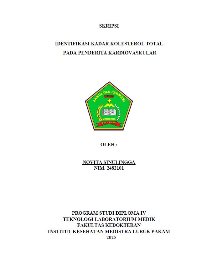 Sampul IDENTIFIKASI KADAR KOLESTEROL TOTAL PADA PENDERITA KARDIOVASKULAR